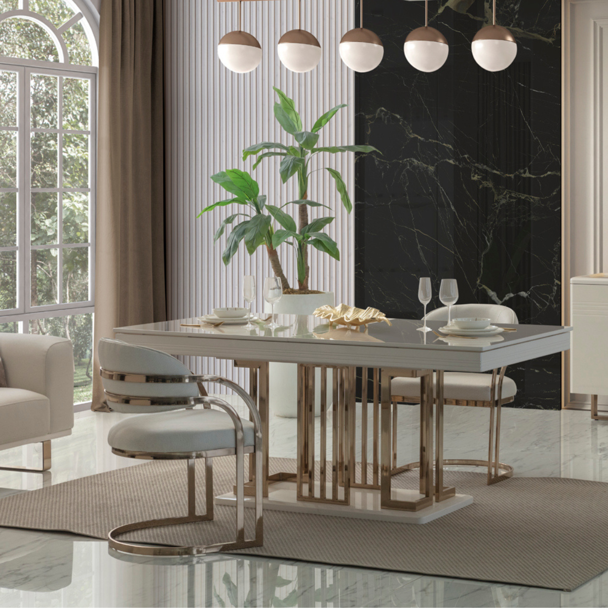 Set Masa extensibila  De Lux Oslo Ay