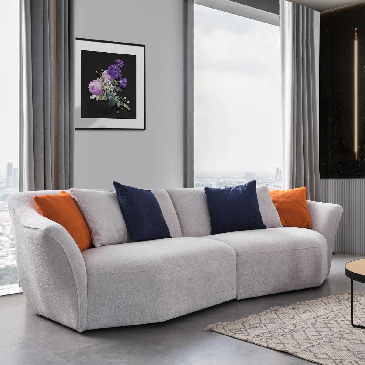 Canapea Modernă Cu 3 Locuri Bucle, Camila