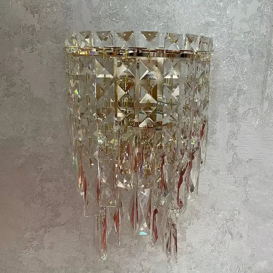 Candelabru Cristal Hans  E14 Auriu