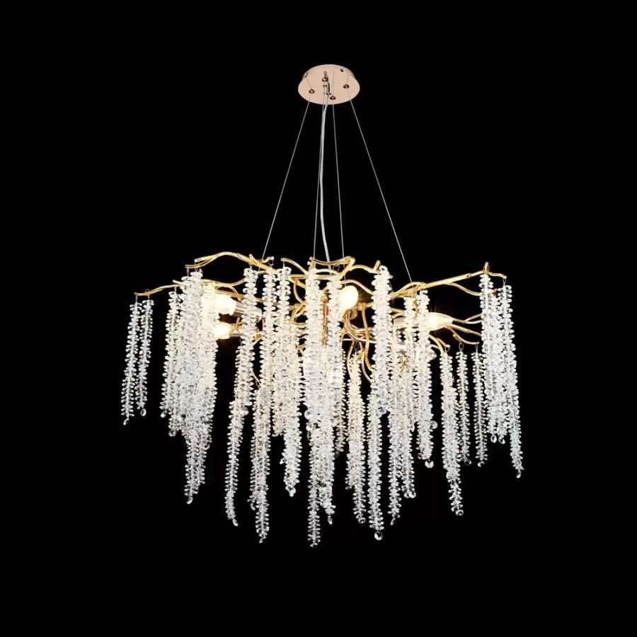 Candelabru Cristal July  Auriu