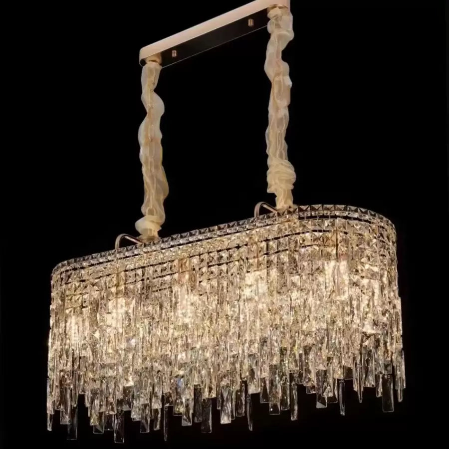 Candelabru Cristal Hans  E14 Auriu