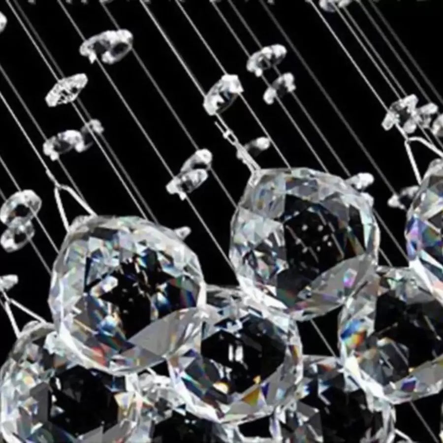 Candelabru Cristal Than  Argintiu