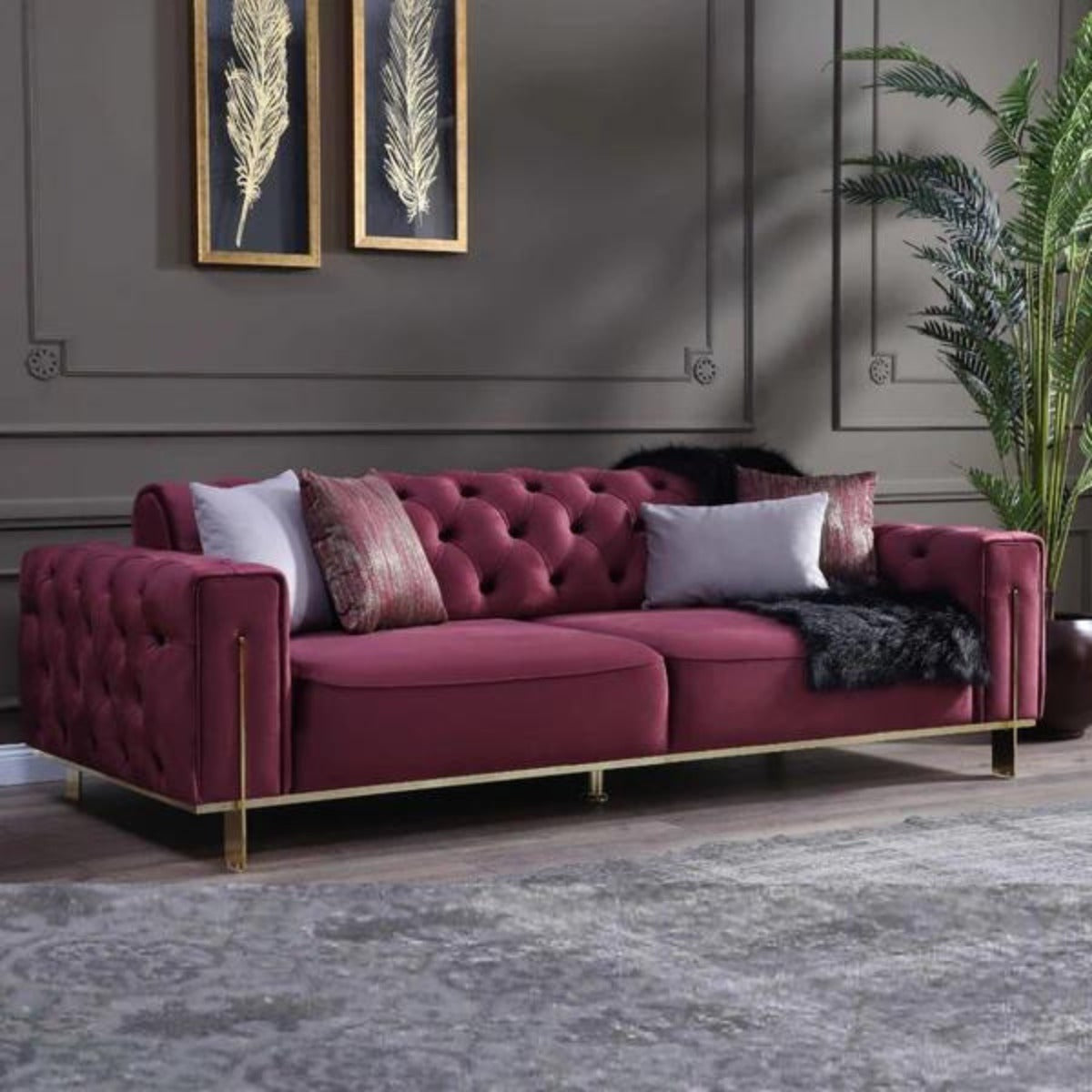 Canapea Modernă Chester Cu 3 Locuri, Elio