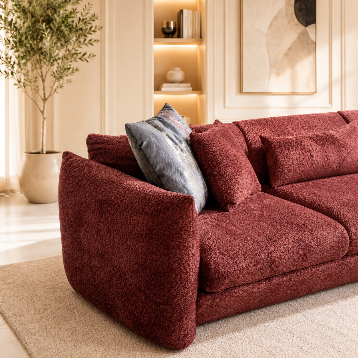 Canapea Rubelia – Design Modern, Forme Organice și Confort Premium