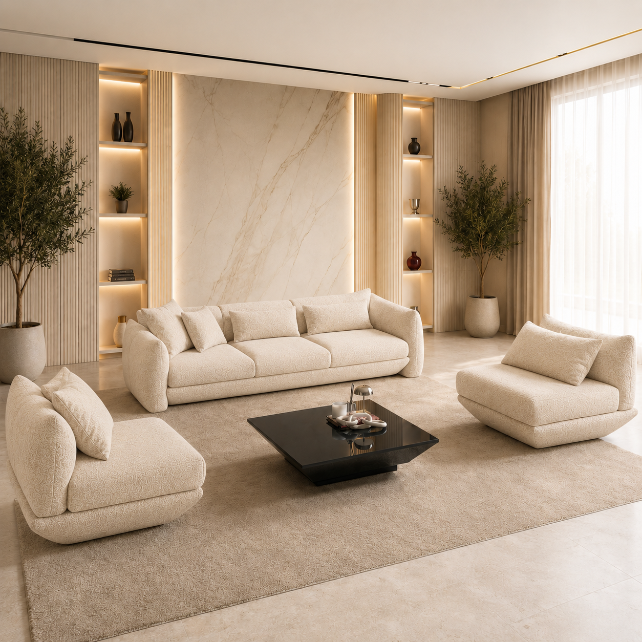 Set Canapele și Fotolii Rubelia – Mobilier Modern pentru Living Elegant