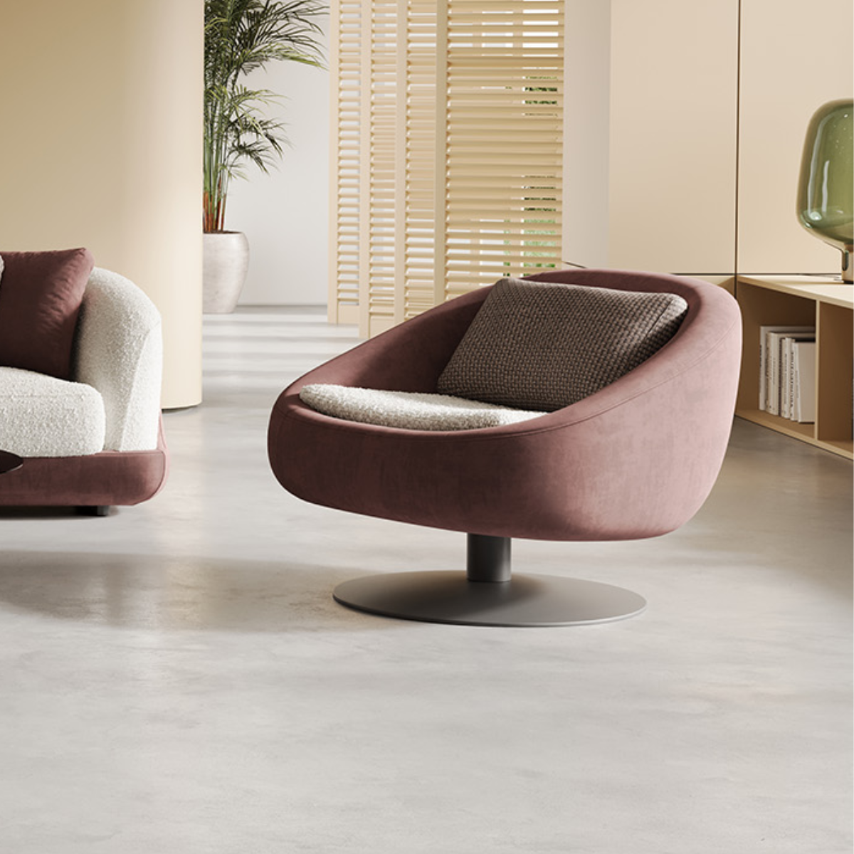 Colțar Conte & Fotoliu Rotativ – Eleganță modernă și confort premium