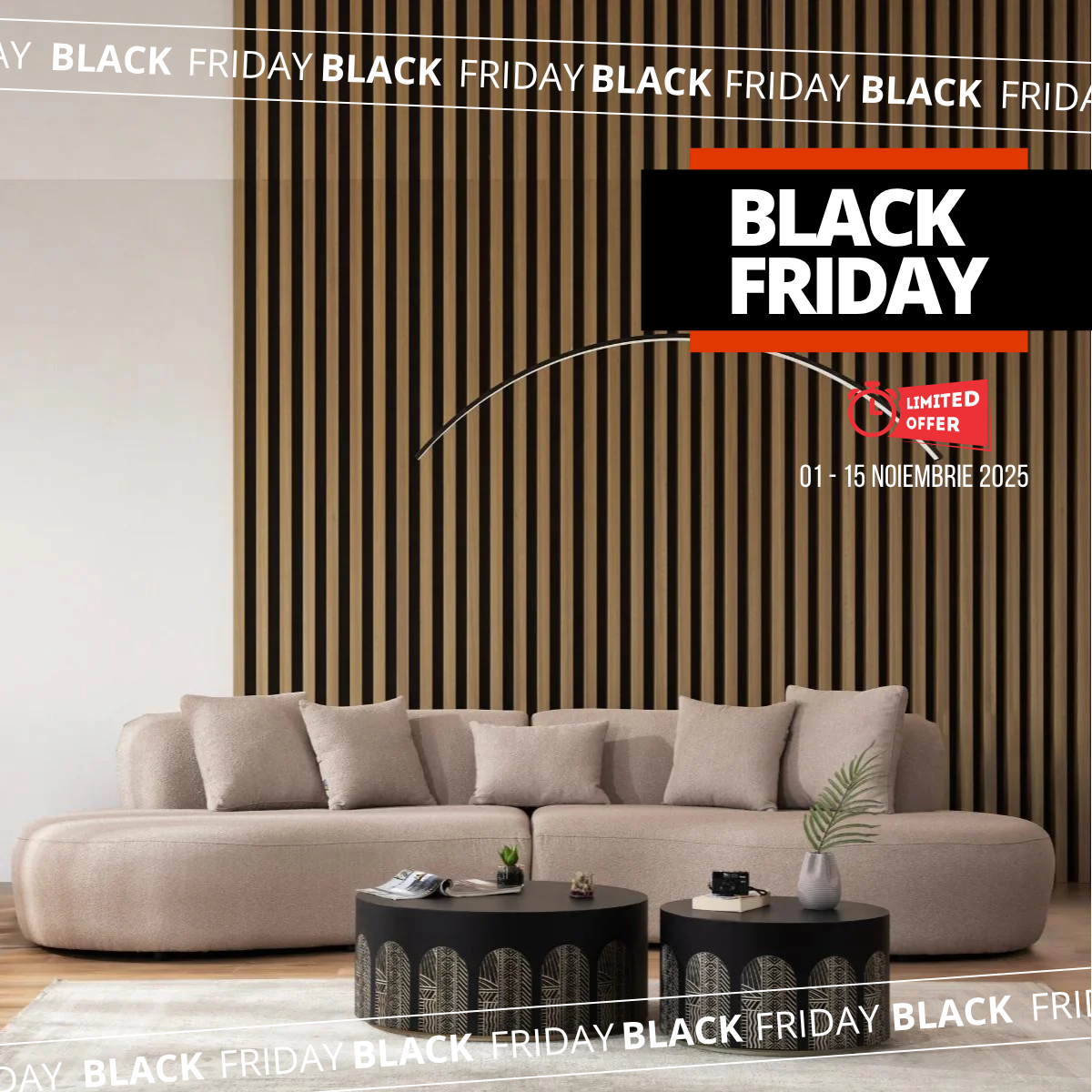 Canapea Modernă Bucle, COMBO