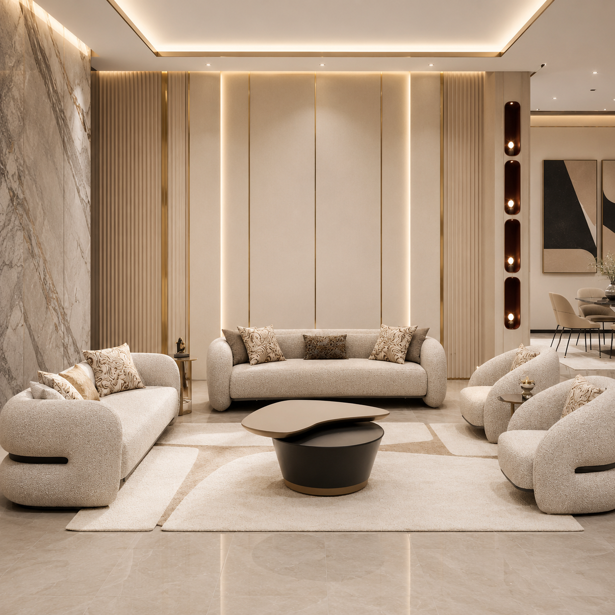 Colecția de Dining QUEEN – Mobilier Premium pentru Living și Dining Modern