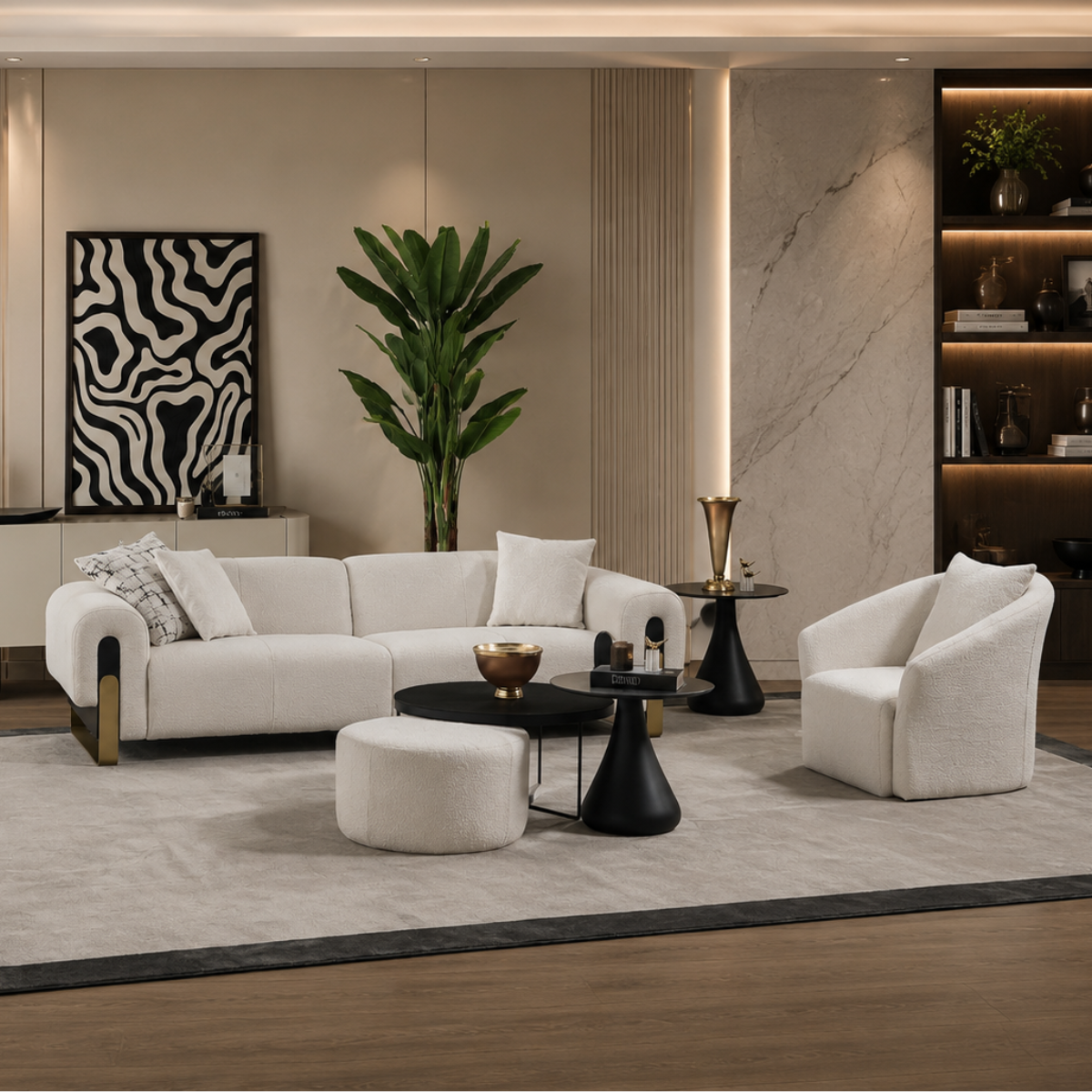 Set ERSTE – Canapea și Fotolii Premium pentru Living Elegant și Modern