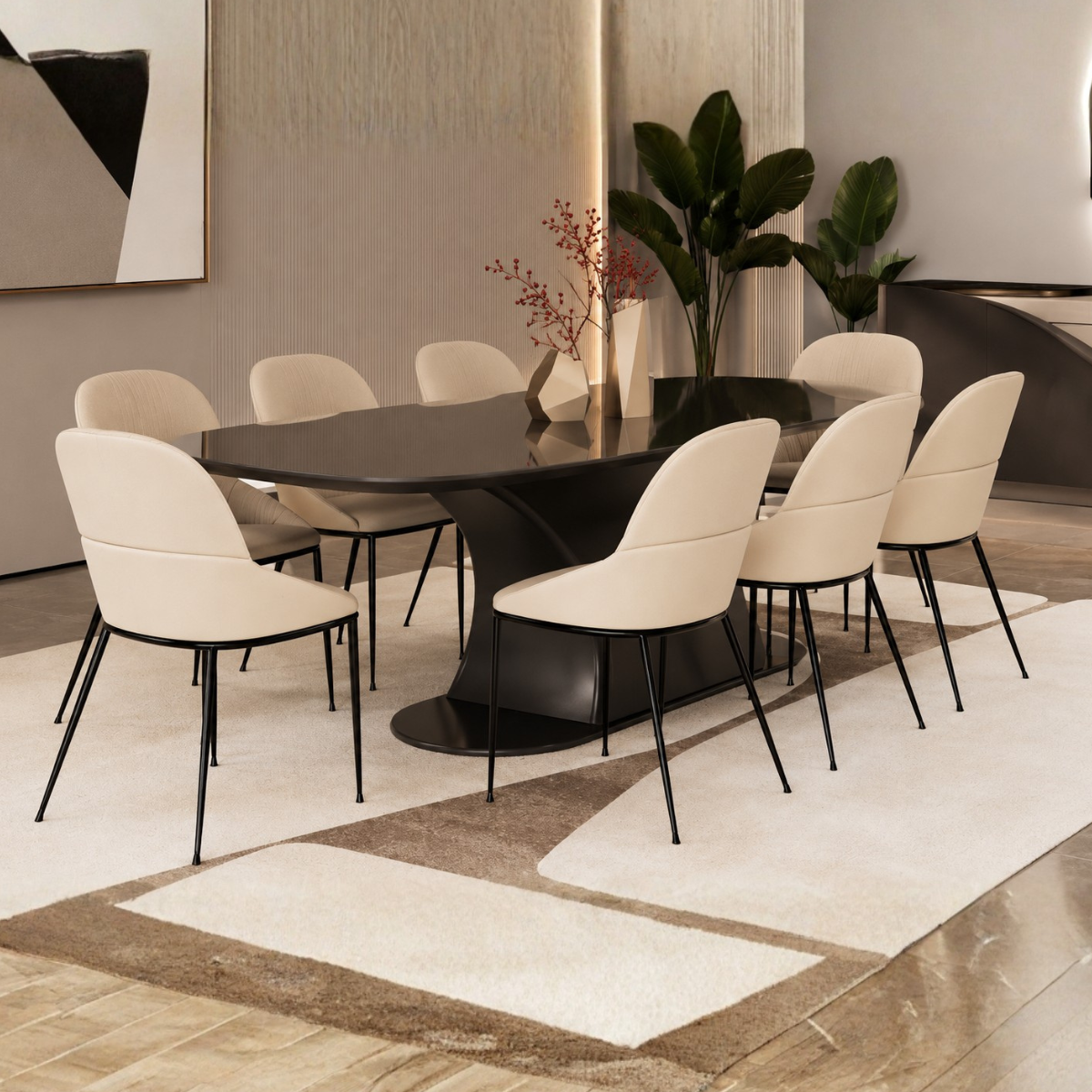Masă Dining QUEEN – Eleganță modernă și confort desăvârșit