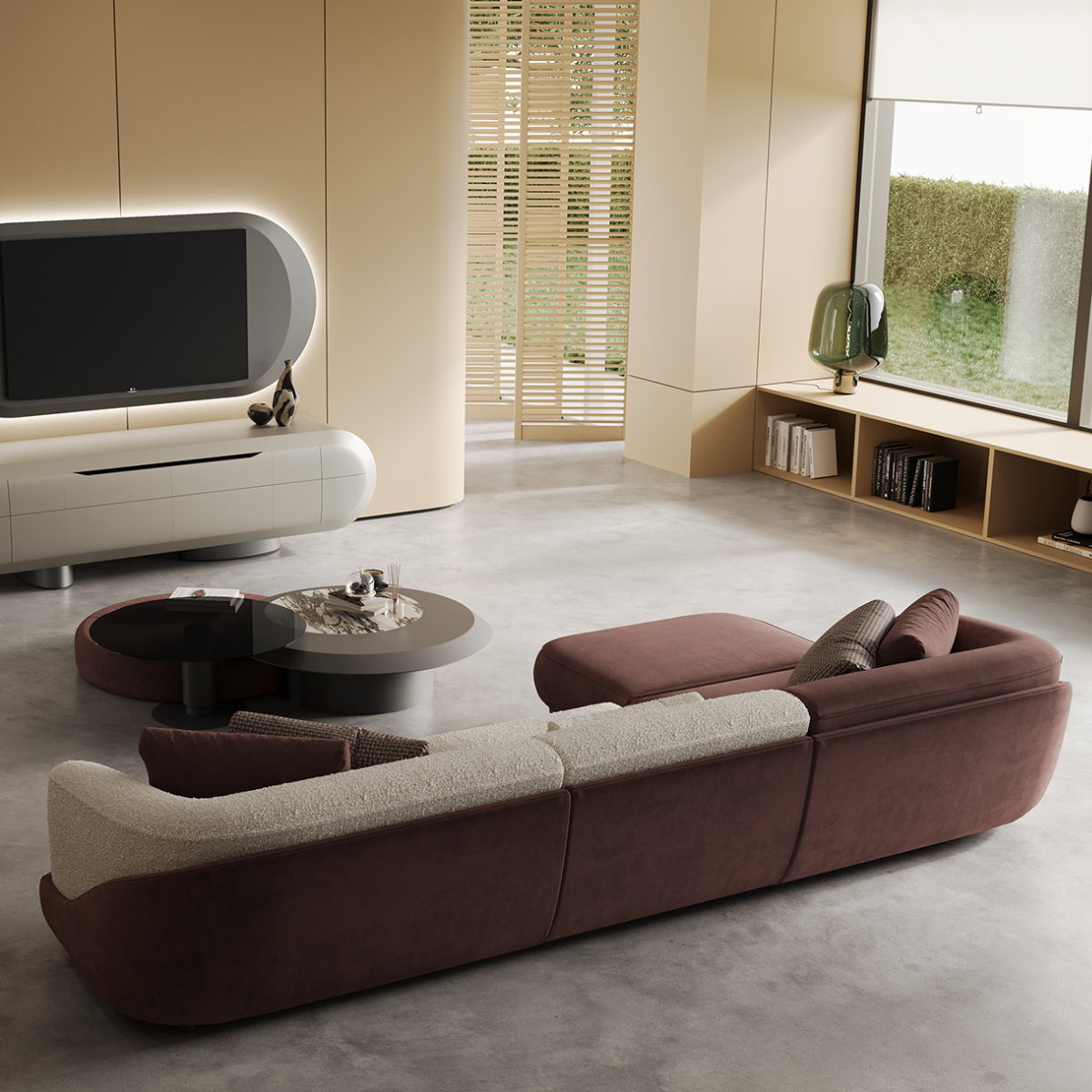 Colțar Conte & Fotoliu Rotativ – Eleganță modernă și confort premium