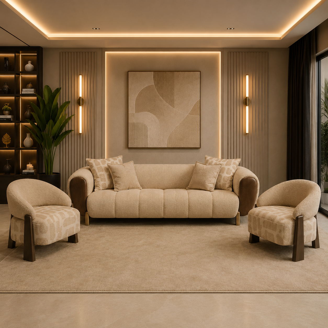 Set canapea si fotolii de lux Nobu
