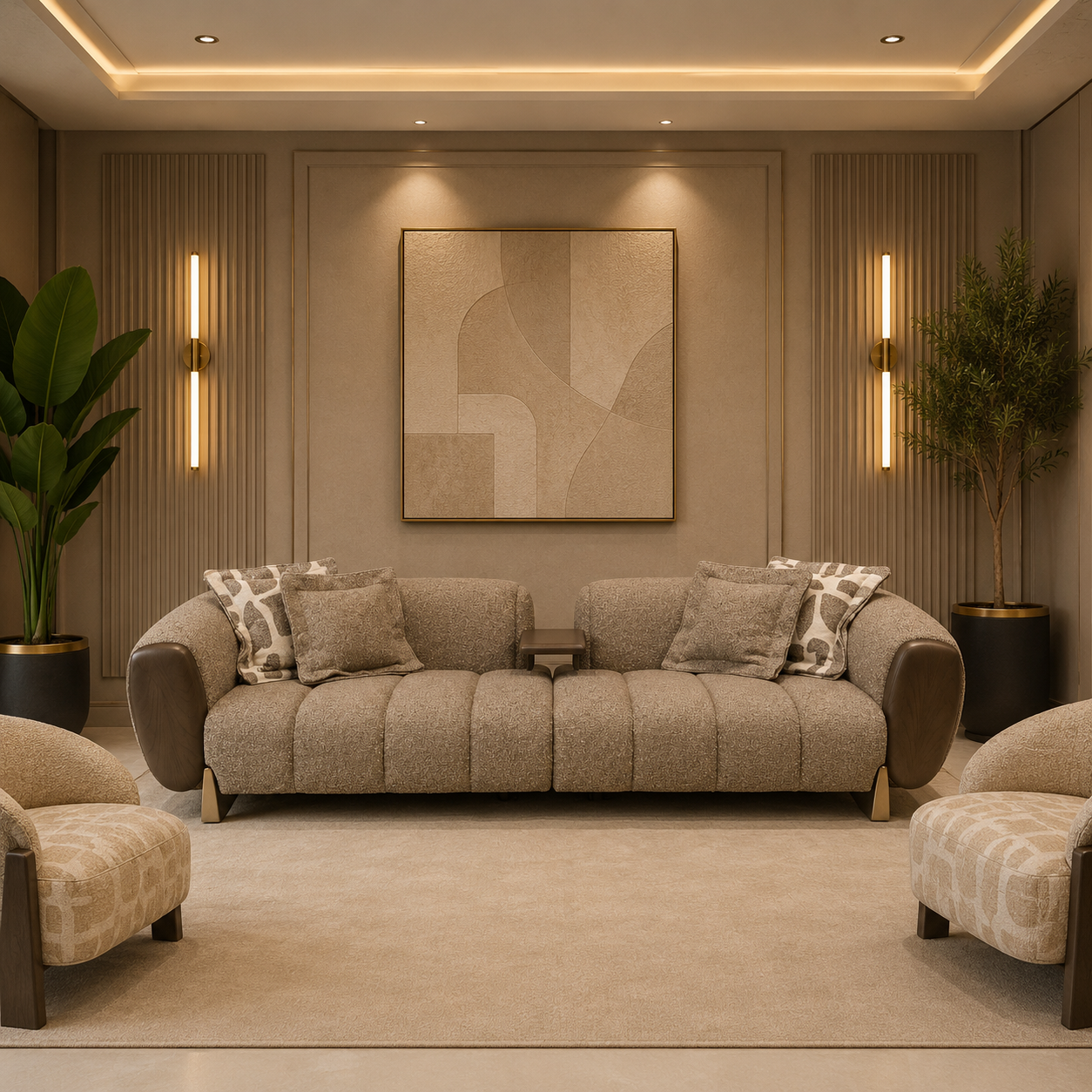 Set canapea si fotolii de lux Nobu