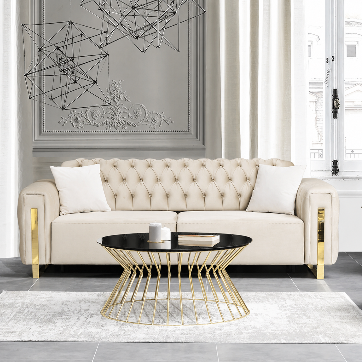 Canapea extensibila cu recliner, Asel