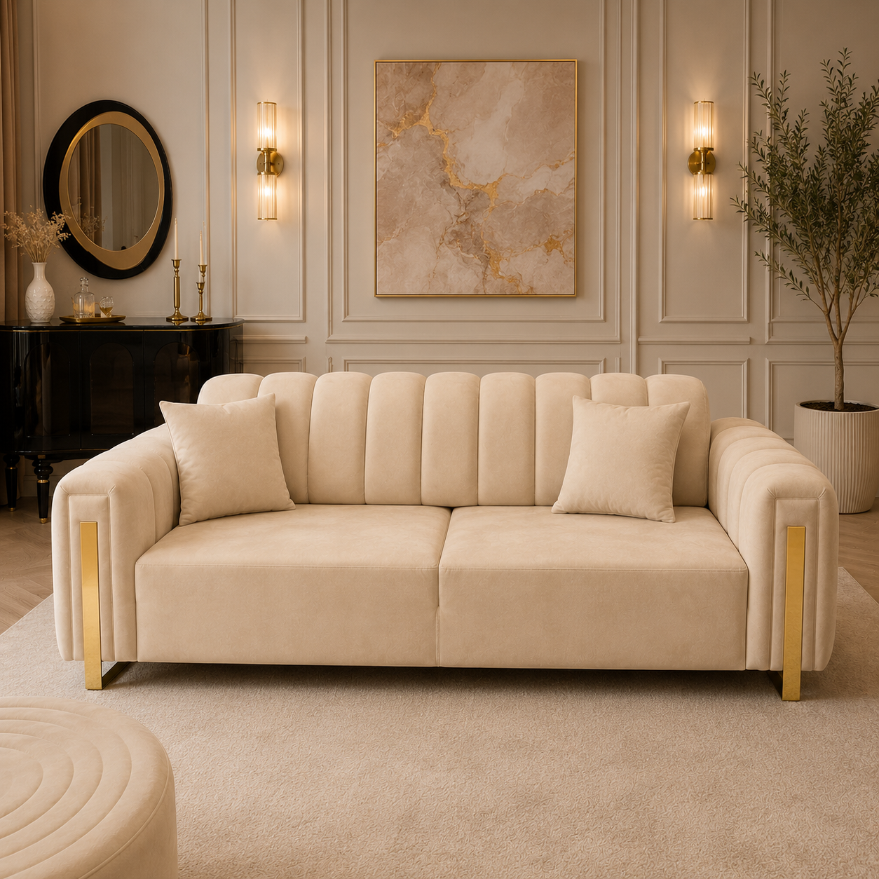 Canapea extensibila cu recliner, Asel