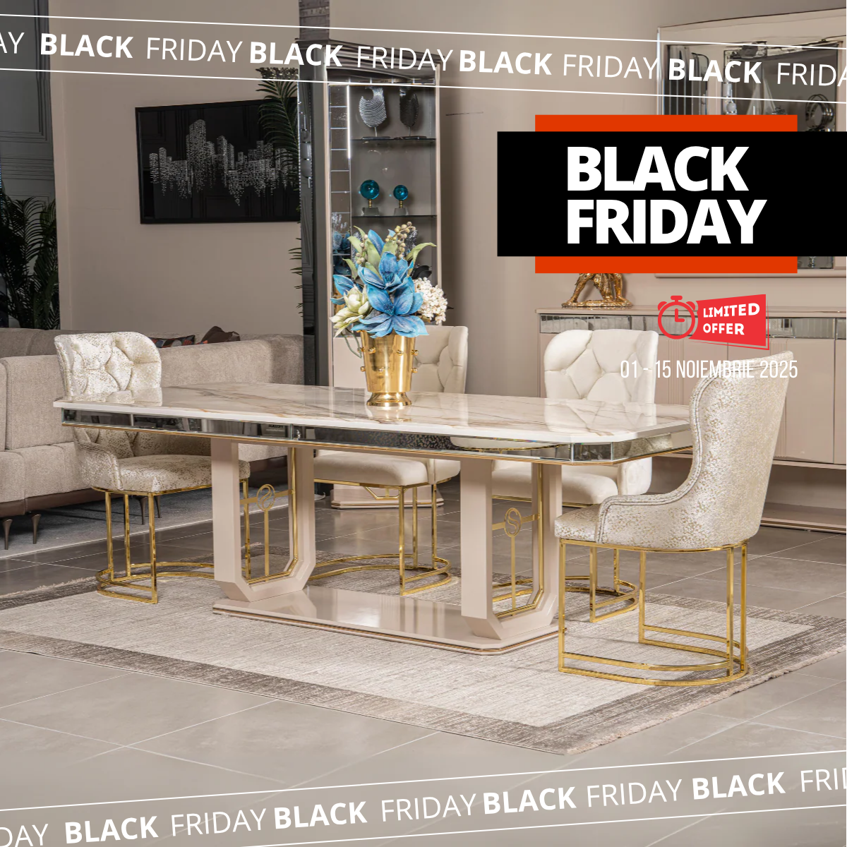 Masa cu scaune de Lux, Izmir S