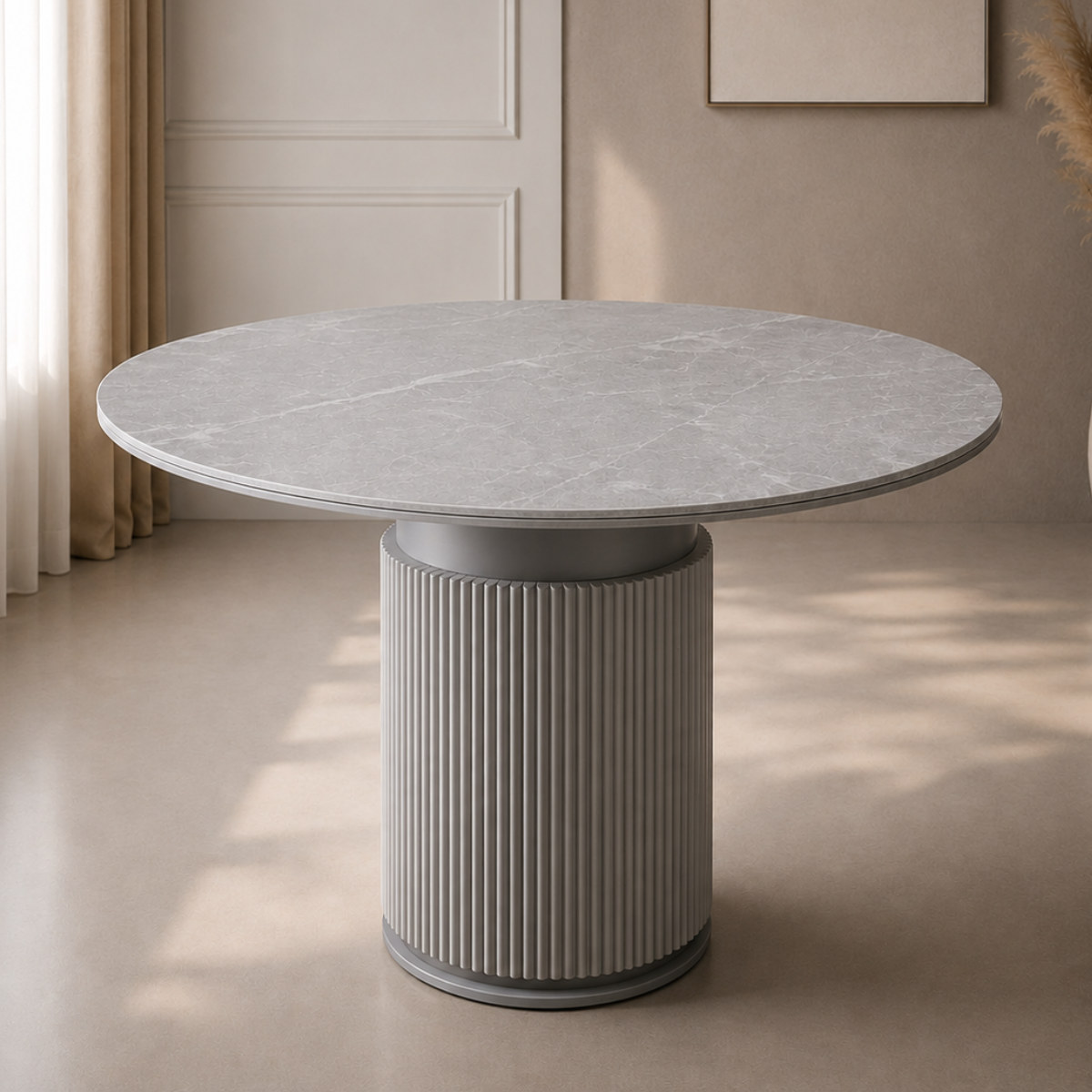 Masa De Dining Rotunda, Kara Ceramic