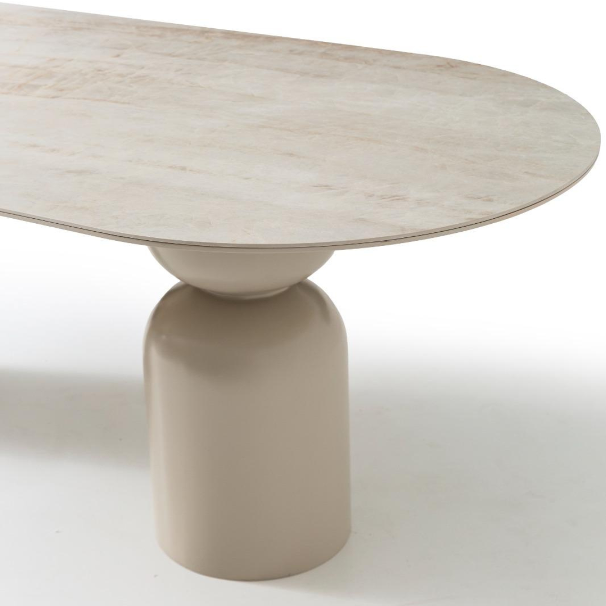 Masă Dining Lisbon – Blat Ceramic Personalizabil, Design Sculptural