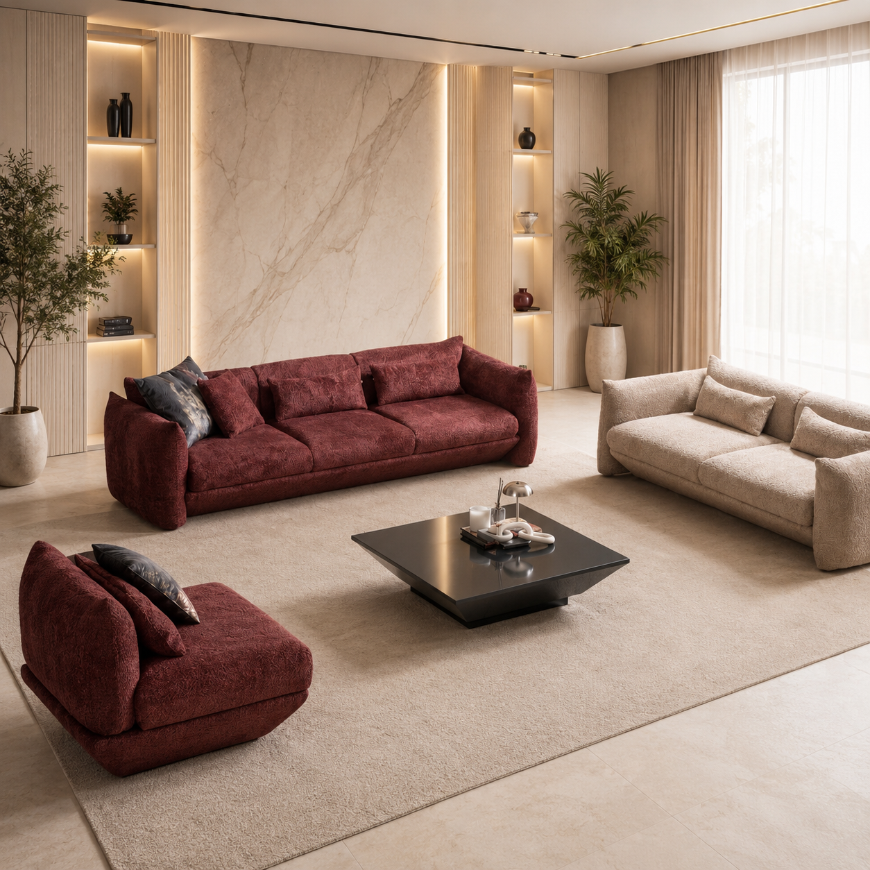 Set Canapele și Fotolii Rubelia – Mobilier Modern pentru Living Elegant