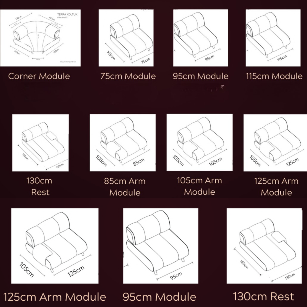 Coltar cu extensie , Modular Bucle,Terra
