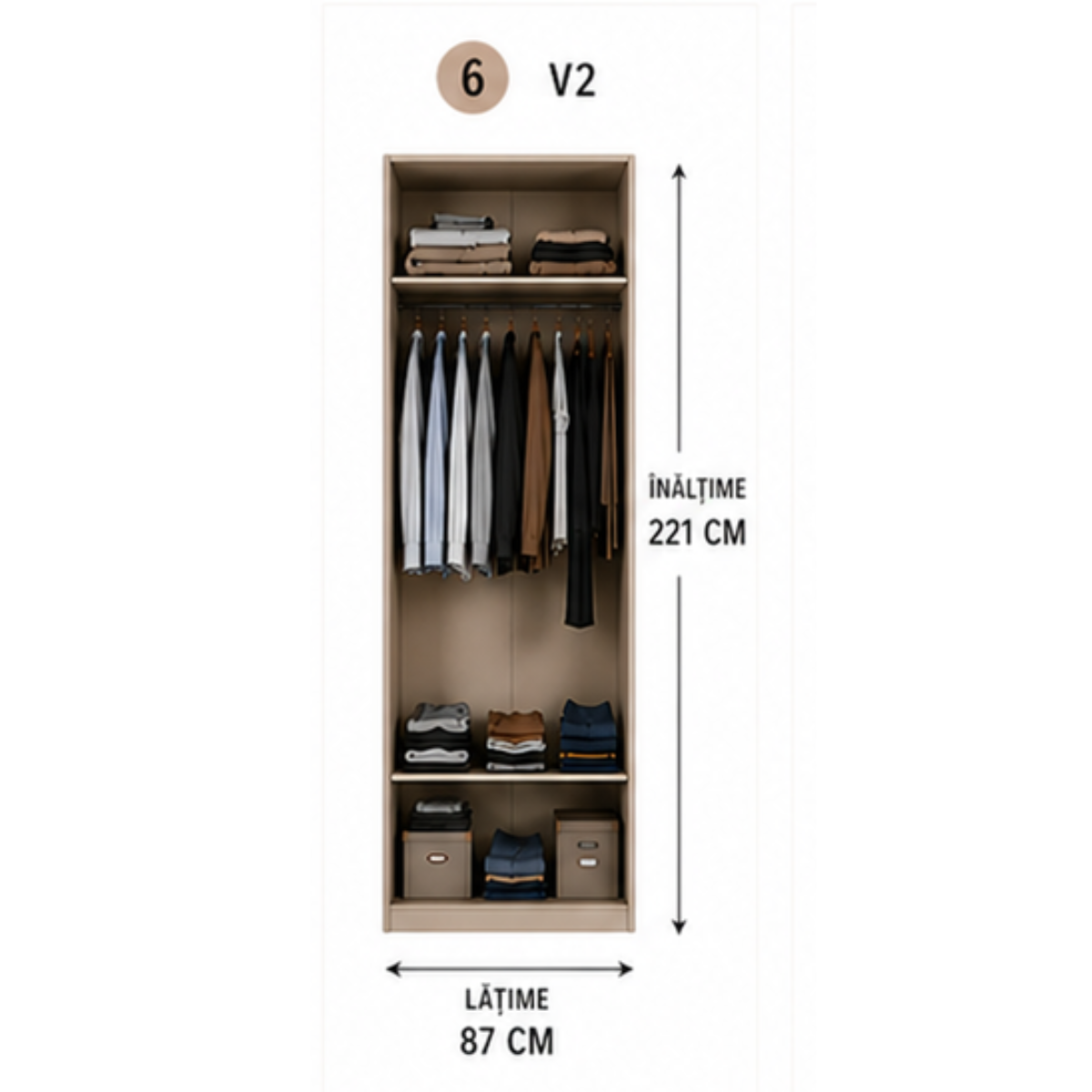 Dulap modular modern Teba