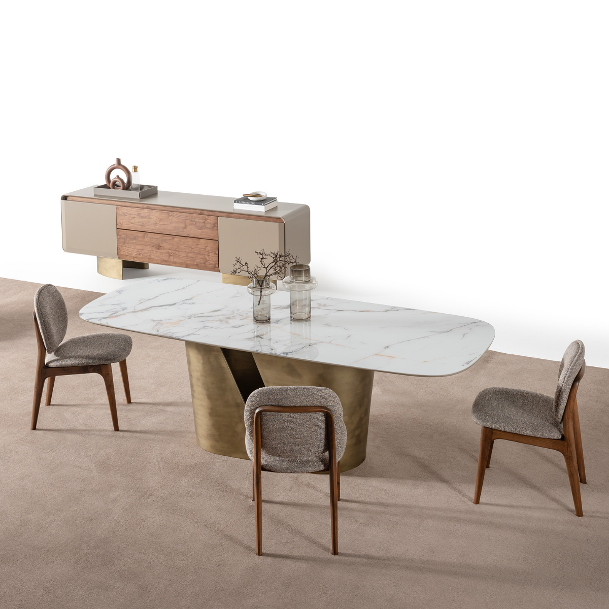 Masa de Dining cu Scaune, Harmony de lux