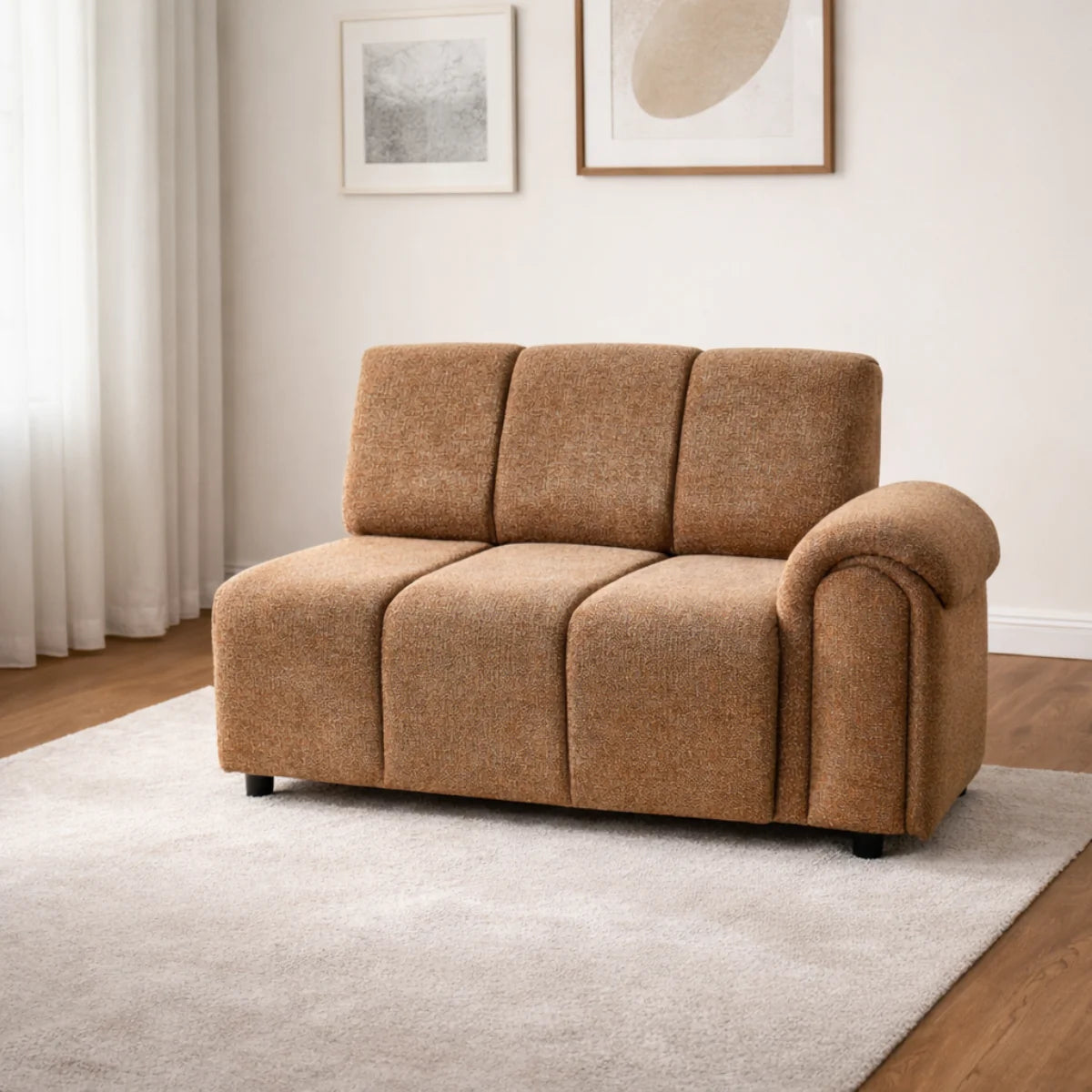 Colțar modular bouclé Lusso – design elegant și configurare flexibilă