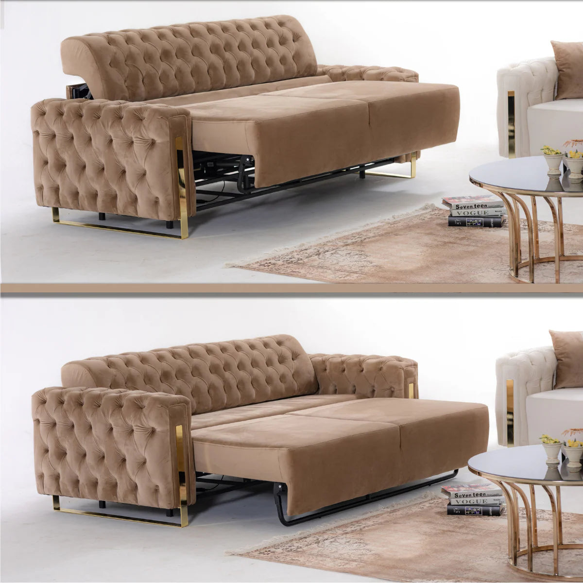 Canapea extensibila cu recliner, Asel