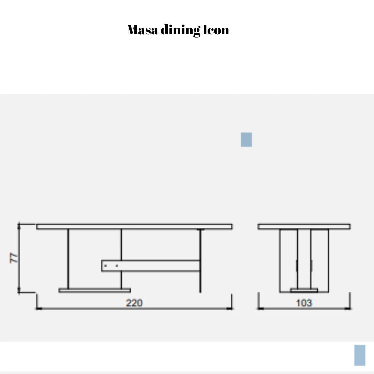Set Masa De Dining Cu Scaune, ICON