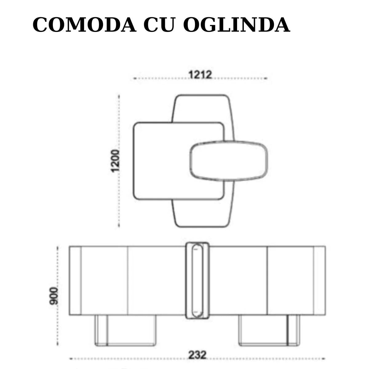 Comoda Cu Oglinda De Lux, MONDO