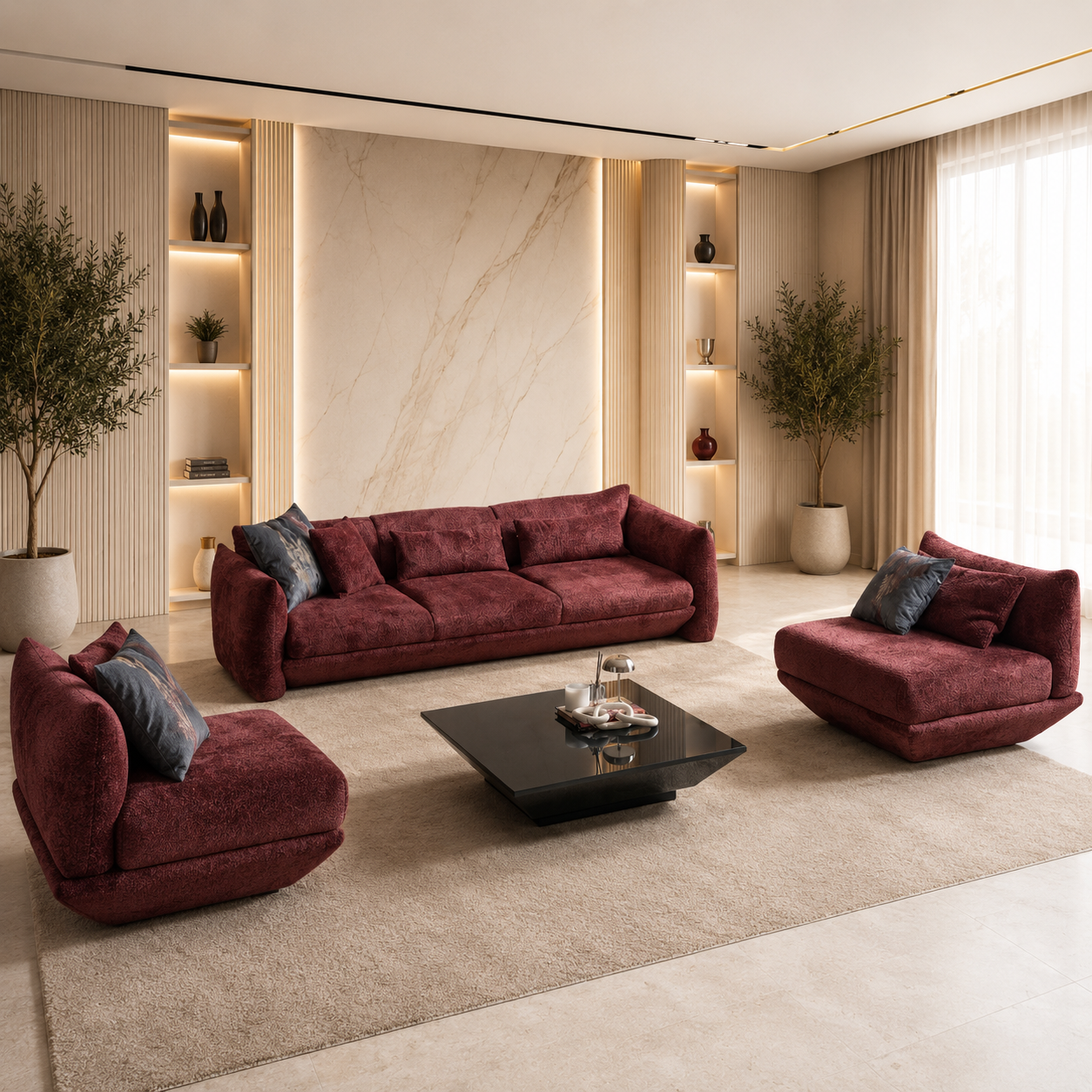 Set Canapele și Fotolii Rubelia – Mobilier Modern pentru Living Elegant