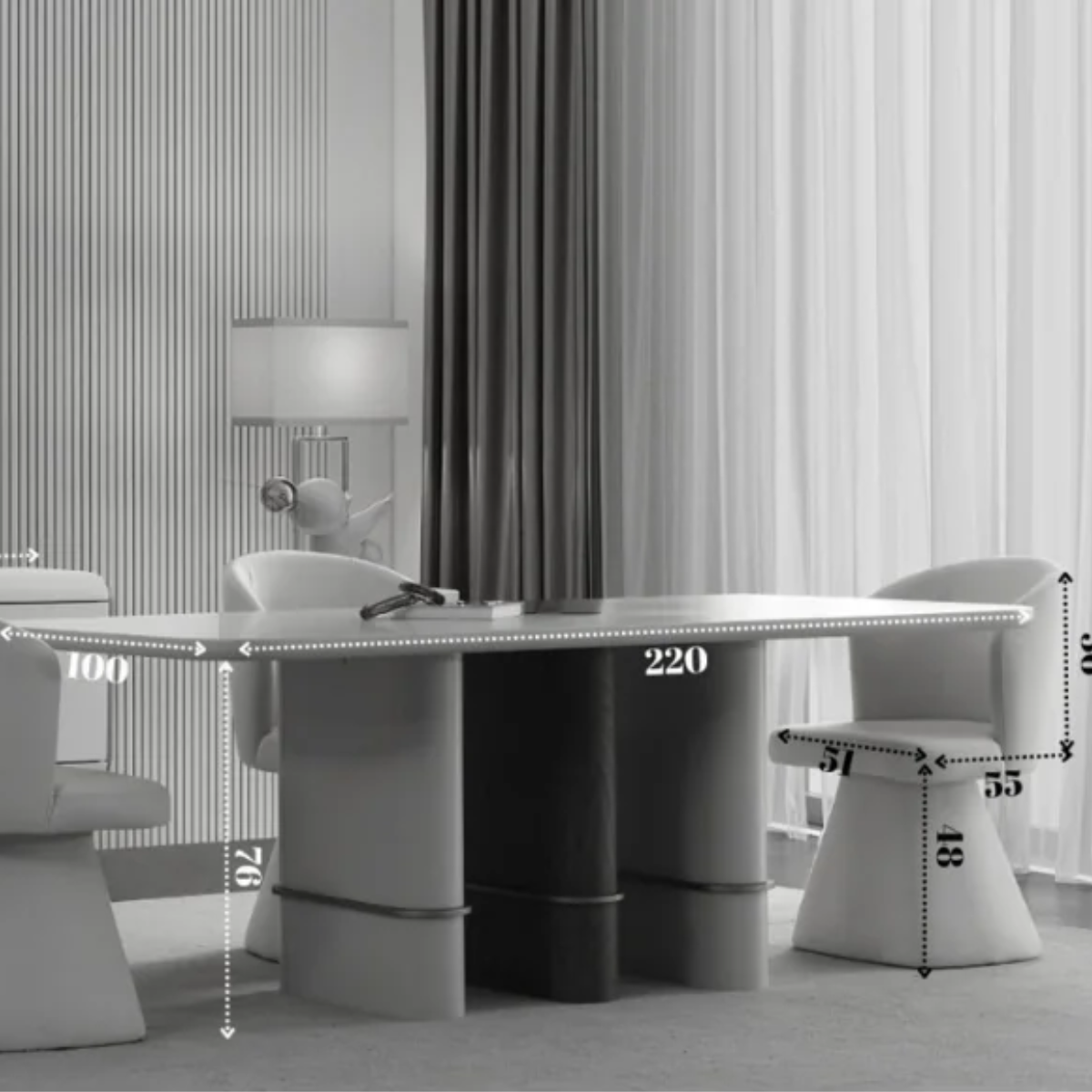 Masa de Dining Moderna, Etra