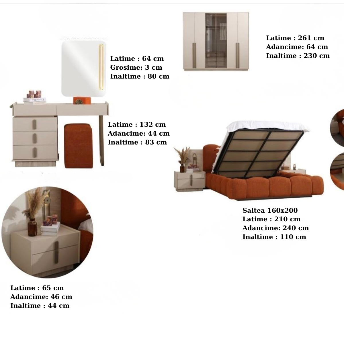 Set Dormitor modern, Pablo