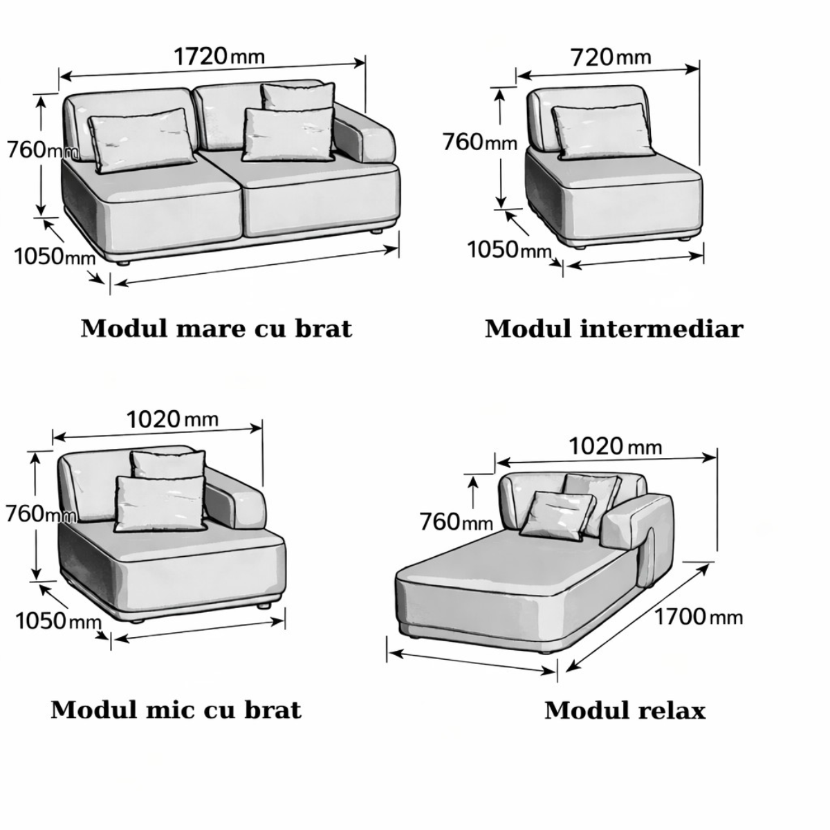Coltar Modular Bucle Oslo Relax