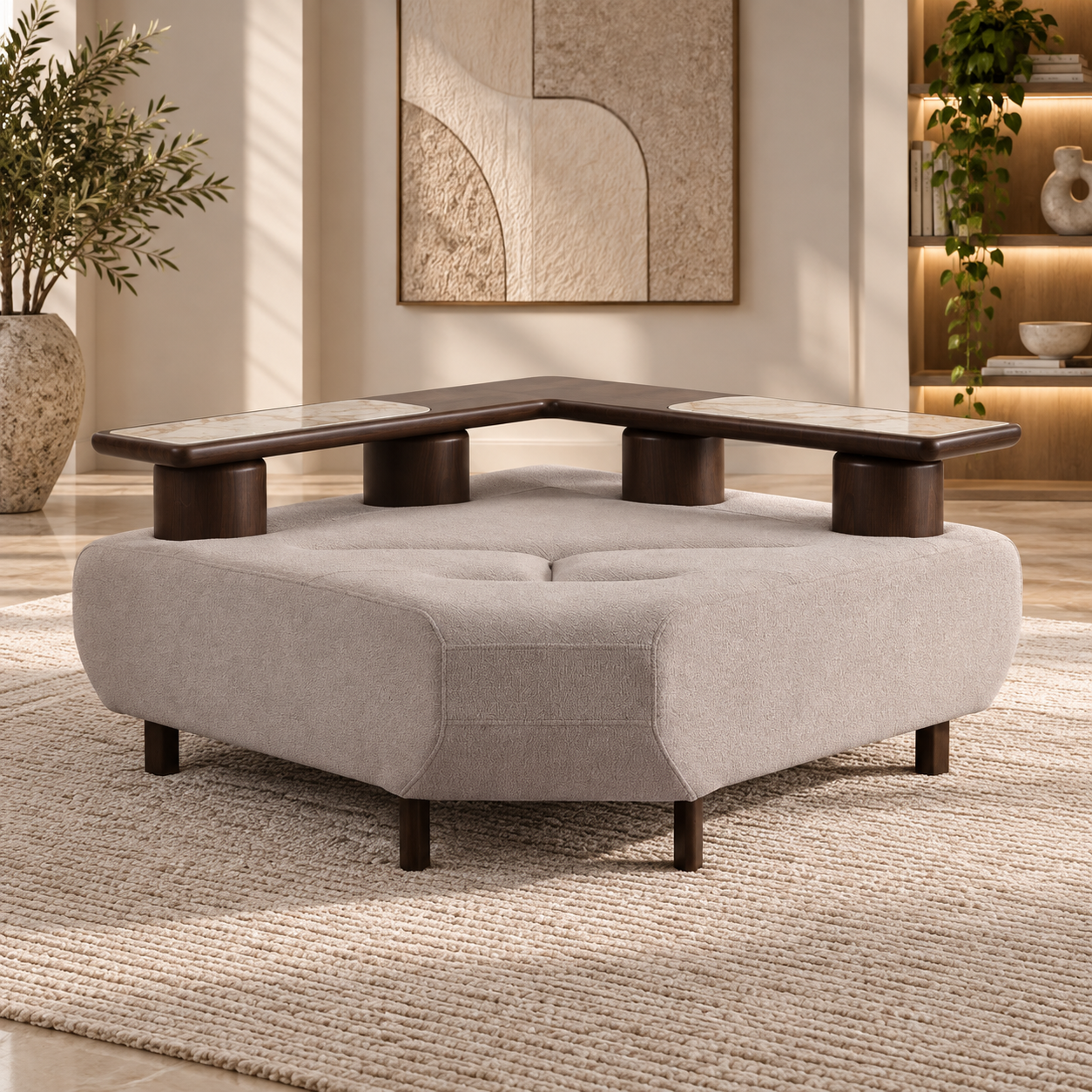 Colțar Modular Boffi – Design Modern, Configurabil în Diverse Stofe și Culori